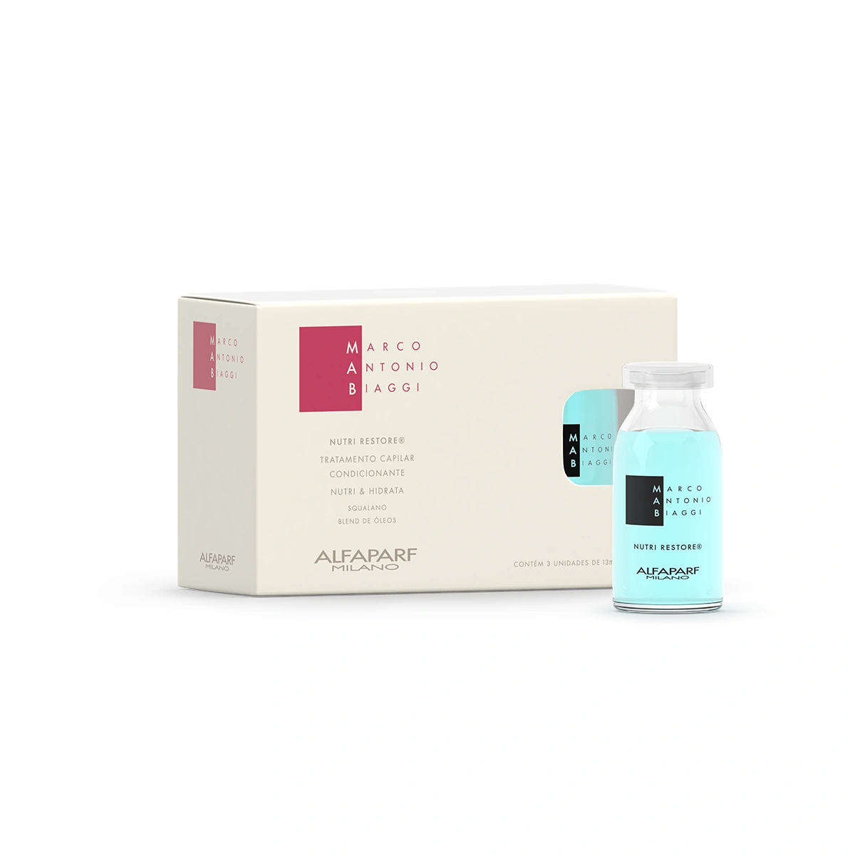 Ampola Nutri Restore MAB 13ml - Com 3 unid. 1 Ampola Nutri Restore MAB 13ml - Com 3 unid.